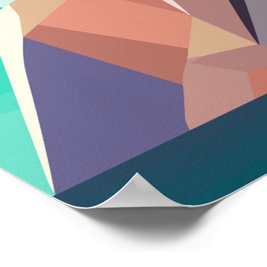 Moderne Art des Puffins Poster (Ecke)