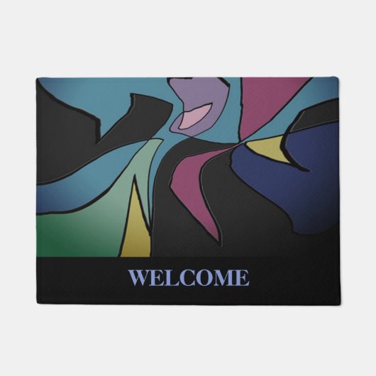 Moderne Art Design Chic Empfang Fußmatte (Vorderseite)
