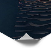 Moderne Art Dune Space Landschaft Poster (Ecke)