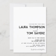 Moderne Art Einfache manuelle Hochzeit