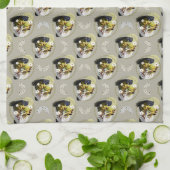 Moderne Art Floral Pattern - Lebhaft und harmonisc Geschirrtuch (Gefaltet)
