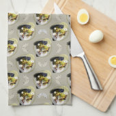 Moderne Art Floral Pattern - Lebhaft und harmonisc Geschirrtuch (Viertel Falte)