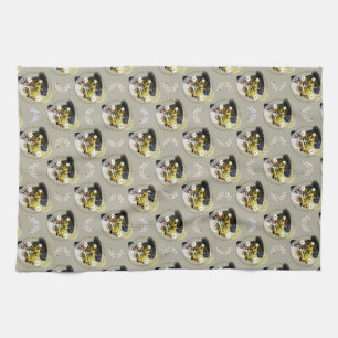 Moderne Art Floral Pattern - Lebhaft und harmonisc Geschirrtuch