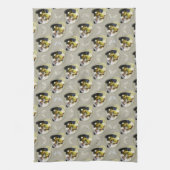 Moderne Art Floral Pattern - Lebhaft und harmonisc Geschirrtuch (Vertikal)