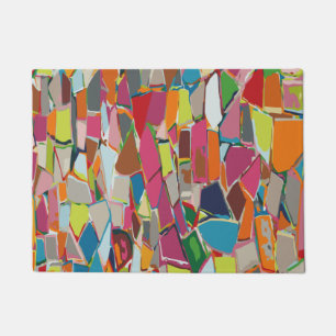 Moderne Art Geometric Deko Mehrfarben Doormat Fußmatte