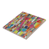 Moderne Art Geometric Deko Mehrfarbig Fliese (Seite)