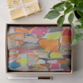 Moderne Art Geometric Deko Mehrfarbig Seidenpapier (Geschenk)