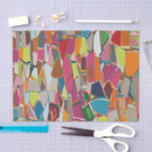 Moderne Art Geometric Deko Mehrfarbig Seidenpapier (Handwerk)