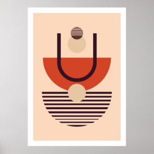 Moderne Art-Geometrie-Zusammensetzung 3 Poster