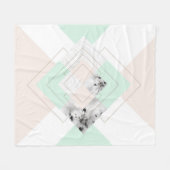 Moderne Art-geometrischer Entwurf Fleecedecke (Vorderseite (Horizontal))