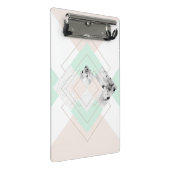 Moderne Art-geometrischer Entwurf Mini Klemmbrett (Schrägansicht)