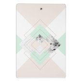 Moderne Art-geometrischer Entwurf Mini Klemmbrett (Rückseite)