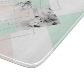 Moderne Art-geometrischer Entwurf Schneidebrett (Ecke)