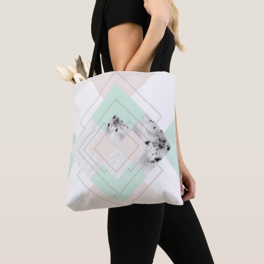 Moderne Art-geometrischer Entwurf Tasche (Von Nahem)