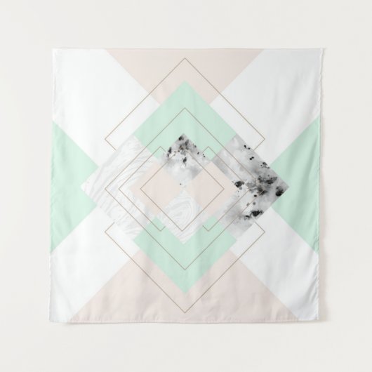 Moderne Art-geometrischer Entwurf Wandteppich (Vorderseite)