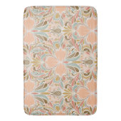Moderne Art Nouveau Boho-Muster Badematte (Vorderseite Vertikal)