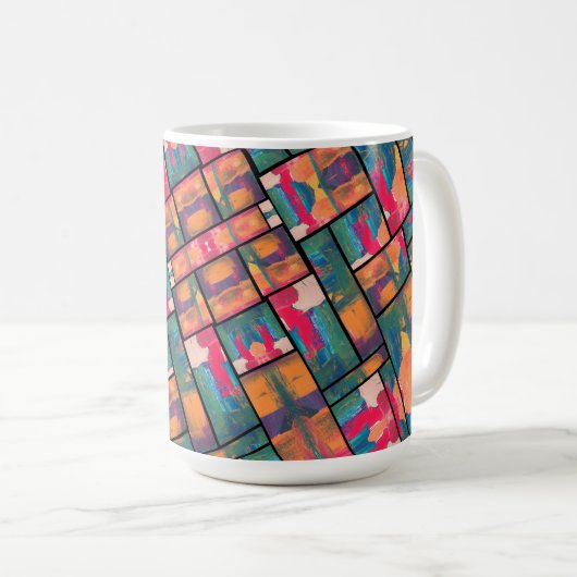 Moderne Art Paint Kaffeetasse (VorderseiteRechts)