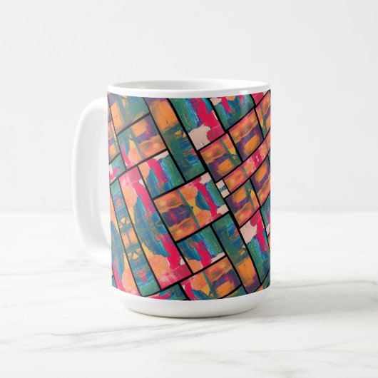 Moderne Art Paint Kaffeetasse (Vorderseite Links)
