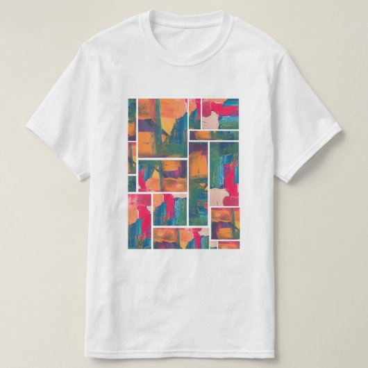 Moderne Art Paint T-Shirt (Design vorne)