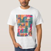 Moderne Art Paint T-Shirt (Vorderseite)