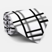 Moderne Art Shadow Grid-Krawatte Krawatte (Gerollt)