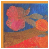 Moderne Art Sun & Blume Cheater Quilt oder Nähen Stoff (Nahaufnahme)