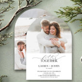 Moderne Artikel-4-Foto-Script-Engagement-Partei Einladung