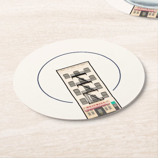 Moderne Artwork Drink Untersetzer New York Archite (Angewinkelt)