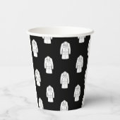 Moderne Ärzte weißes Party Pappbecher (Rückseite)