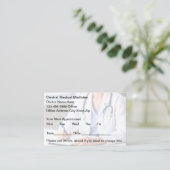 Moderne Ärztekammer Patientenausweise Terminkarte (Stehend Vorderseite)