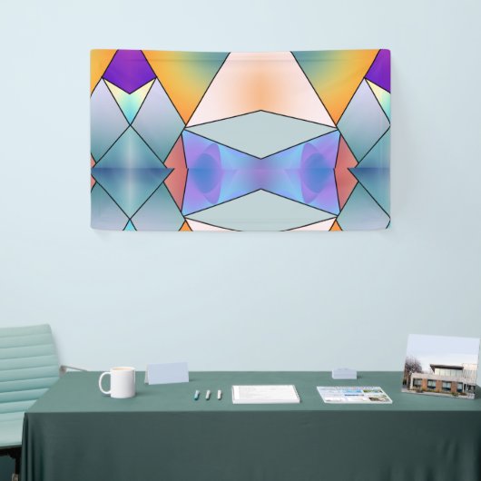 Moderne Asbtract Gradient Tile Banner (Messeveranstaltung)