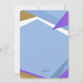 Moderne Aspekte Foto Abschluss Einladung (Rückseite)