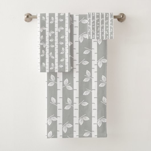 Moderne Aspen Trees Badhandtuch Set (Insitu)