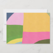 Moderne Ästhetik Abstrakt Personalisiert Dankeskarte (Rückseite)