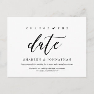 Moderne Ästhetik, Datum ändern, Party verschoben Postkarte