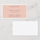 Moderne Ästhetik Elegant Einfache Schlichte Trendy Visitenkarte (Vorne/Hinten)