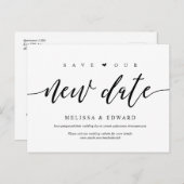 Moderne Ästhetik, Rett unser neues Datum, verschob Postkarte (Vorne/Hinten)