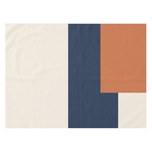 Moderne Ästhetische Abstrakte Farbbblock-Tischdeck Tischdecke (Vorderseite (Horizontal))