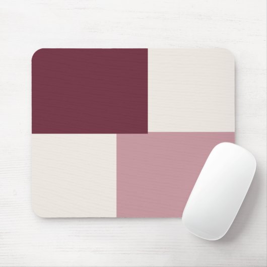 Moderne Ästhetische Abstrakte Farbblock-Mauspad Mousepad (Mit Mouse)
