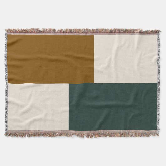 Moderne ästhetische abstrakte Farbblockdecke Decke (Vorderseite)
