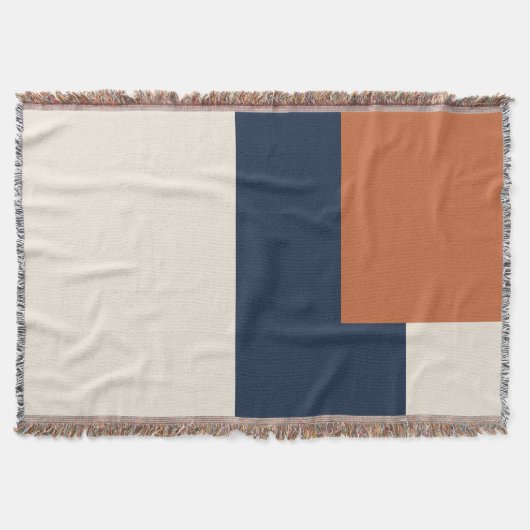 Moderne ästhetische abstrakte Farbblockdecke Decke (Vorderseite)