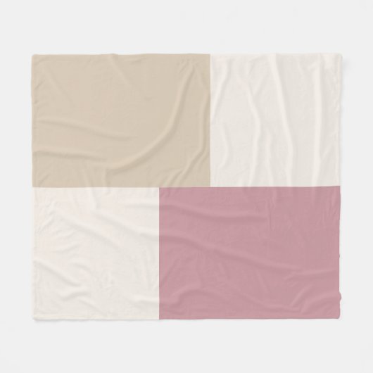 Moderne Ästhetische Abstrakte Farbblockdecke Fleecedecke (Vorderseite (Horizontal))