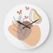 moderne ästhetische Formen Große Wanduhr (Vorderseite)