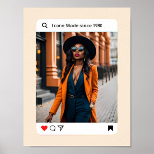 Moderne ästhetische Foto instagram stilvoll Poster
