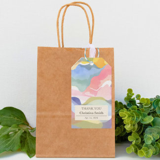 Moderne Ästhetische Frühlingsruhe Vielen Dank für Geschenkanhänger