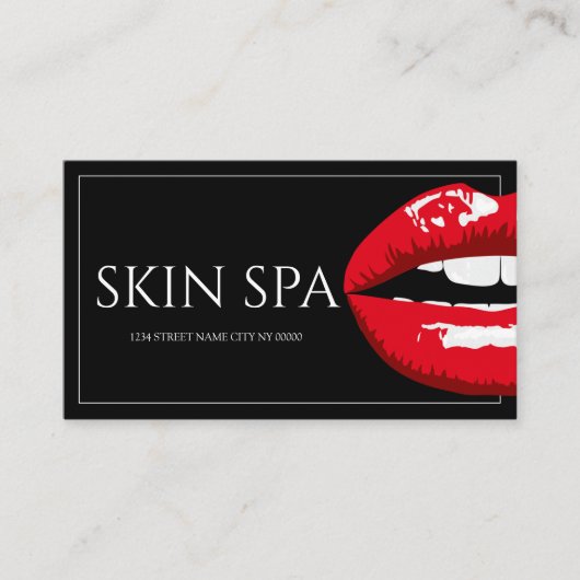 Moderne ästhetische Krankenschwester, Doktor, Kosm Visitenkarte (Vorderseite)