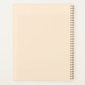 Moderne ästhetische neutrale Beige-Linienkunst 202 Planer (Rückseite)