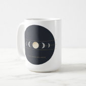 Moderne Astrologie - Mars, Venus, Jupiter & Saturn Kaffeetasse (Vorderseite Links)