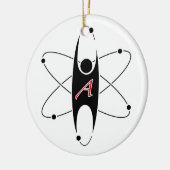 Moderne Atheismuslogoverzierung Keramikornament (Links)