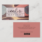 Moderne ätherische Aquarellfarben - Iridescence Visitenkarte (Vorne/Hinten)